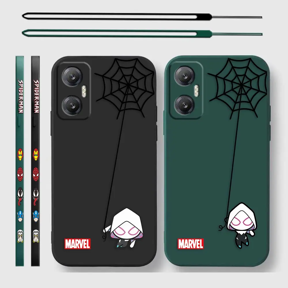 

Marvel Spider Man Spider Web Cartoon Case For Infinix Hot 20 12 12i 11 10 10s 10t 9 Play Nfc Note 12 11 11s 10 8 8i Pro 5G Cover