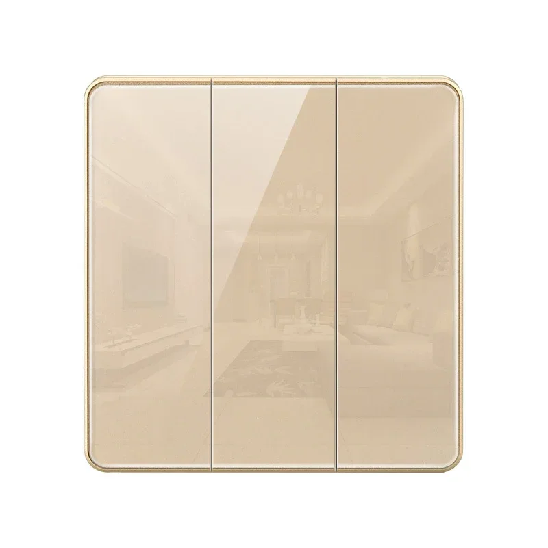 Настенный выключатель из закаленного стекла 86 видов розетка настенная панель