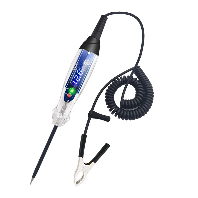 

Car Test Light Voltage Test Pen 4-60V DC Digital LED Circuit Tester, Lamp Tester With Voltmeter, Automatic Voltage Tester