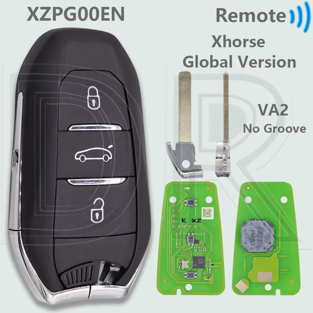 

DR Xhorse VVDI глобальная версия, сменный автомобильный пульт дистанционного управления, пустой ключ XZPG00, печатная плата или чехол для Peugeot Citroen DS