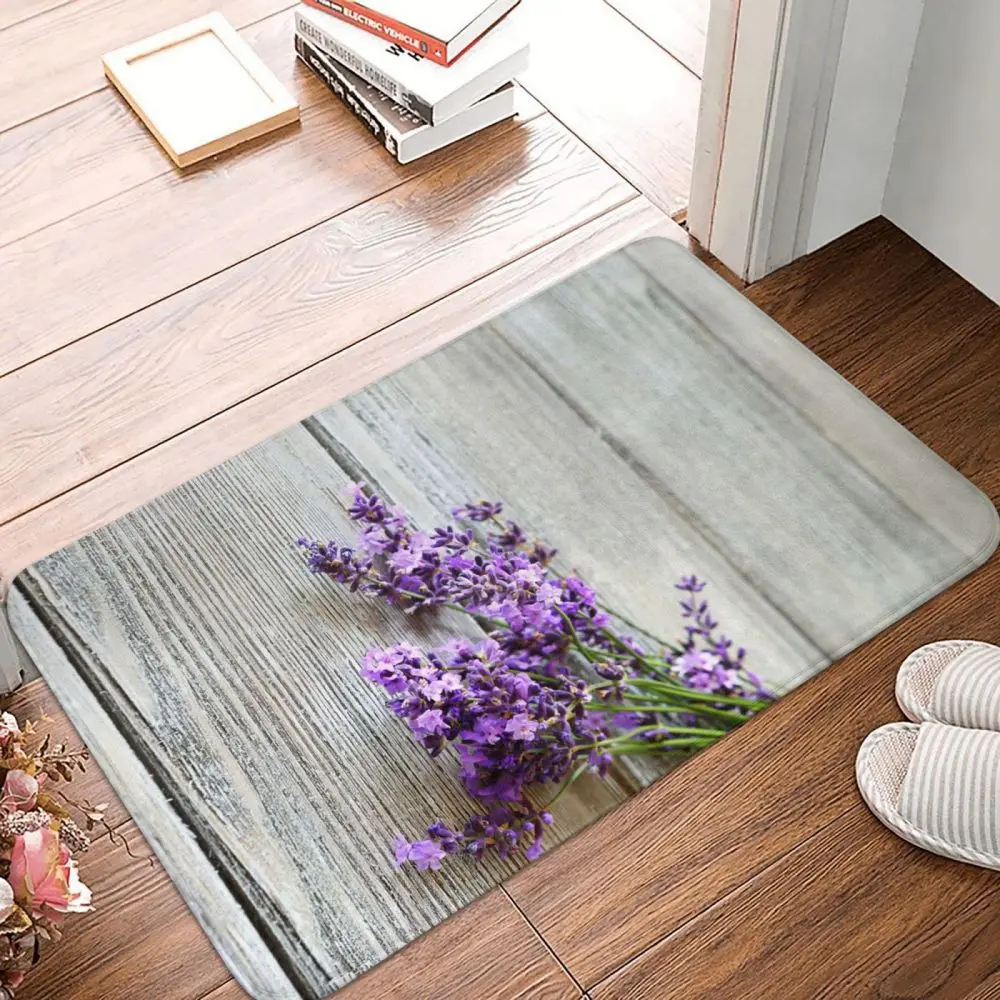

Lavender print mat kitchen mats for floor doormat welcome mat Entrance door mat bath mat Entrance door mat customized mat