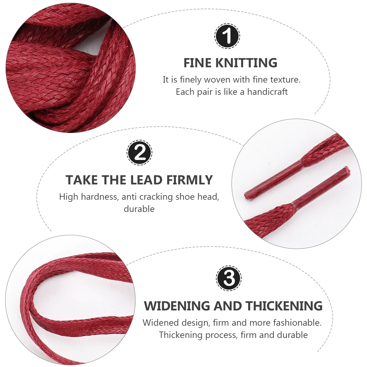 

1 пара, вощеные хлопковые шнурки для обуви