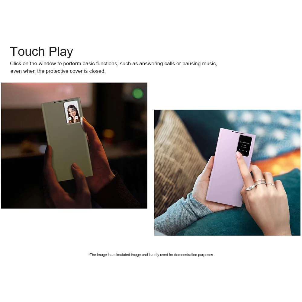 Фото Оригинальный чехол для смартфона Samsung Galaxy S23 Ultra Smart View Wallet S23Ultra 5G S-View, откидной слот для карт, просмотр окна, чехол для телефона №3