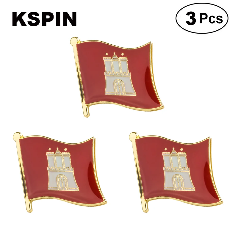 

Hamburg Lapel Pin Brooches Pins Flag badge Brooch Badges