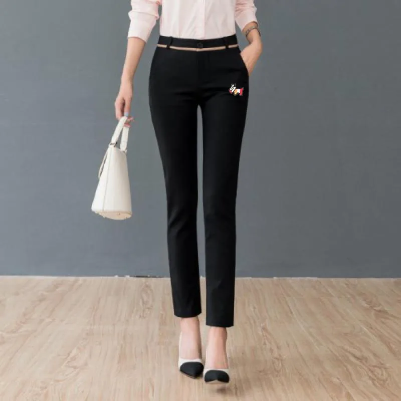 Golf Clothing Spring And Autumn Sports Ladies Golf Pants Ladies Suit Pants Ladies Fashion Waist Elastic Ninth Pants