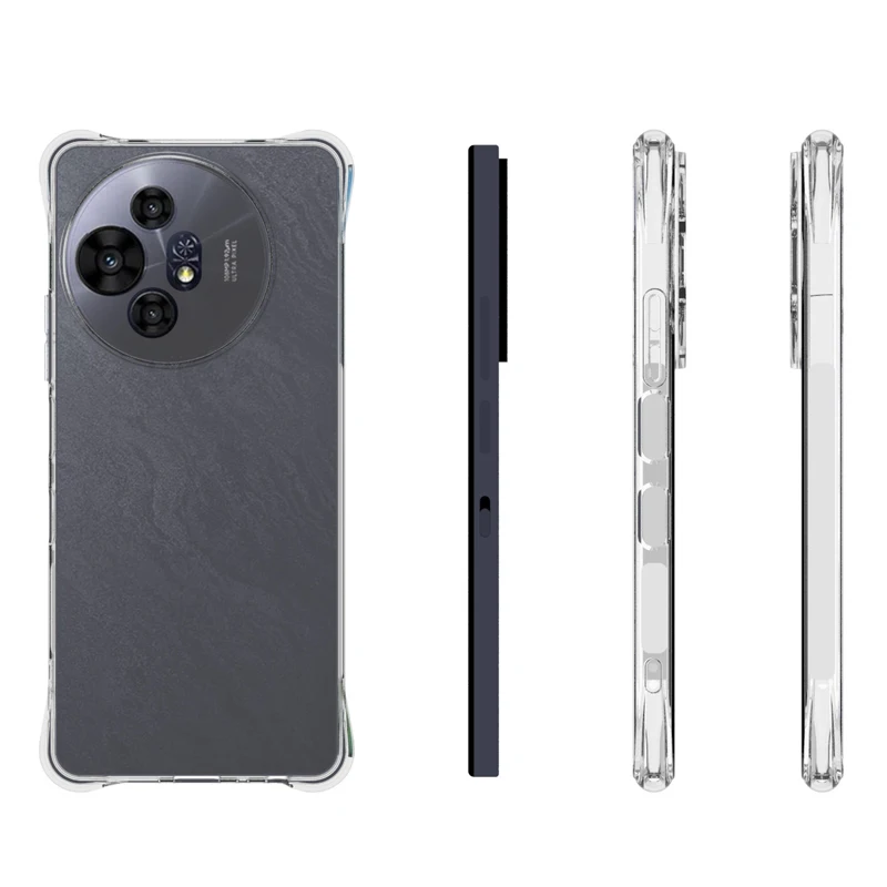 Чехол TCL 50 Pro Nxtpaper 5G с подушкой безопасности прозрачный силиконовый мягкий чехол