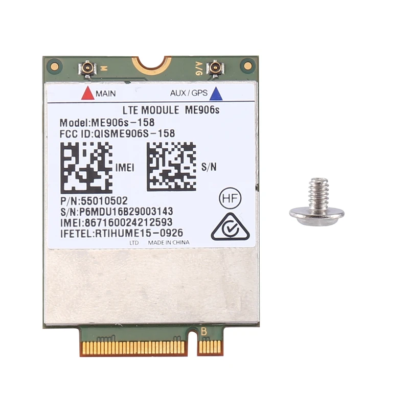 

HOT-Unlock ME906S-158 Mobile Broadband Card 4G LTE / HPSA+Mobile Broadband WWAN Module B1, B2, B3, B5 Universal
