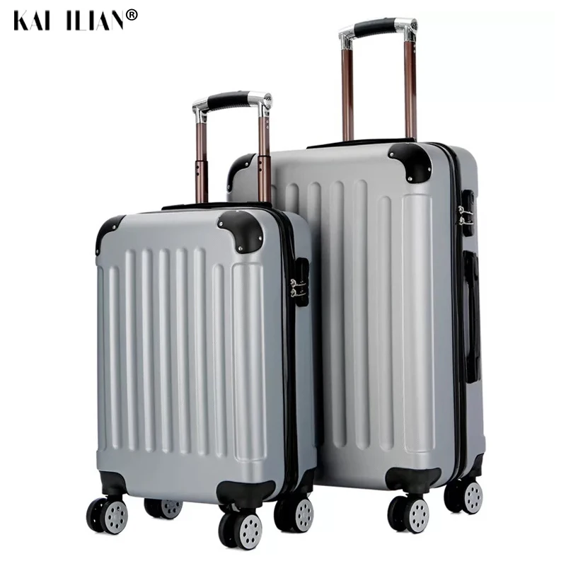 

20/24 inch ABS suitcase on wheels Women fashion travel luggage Cabin trolley box men's rolling luggage carry-ons rode suitcase