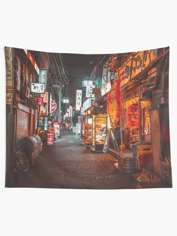 Теплый неоновый настенный декоративный гобелен с токийскими знаками