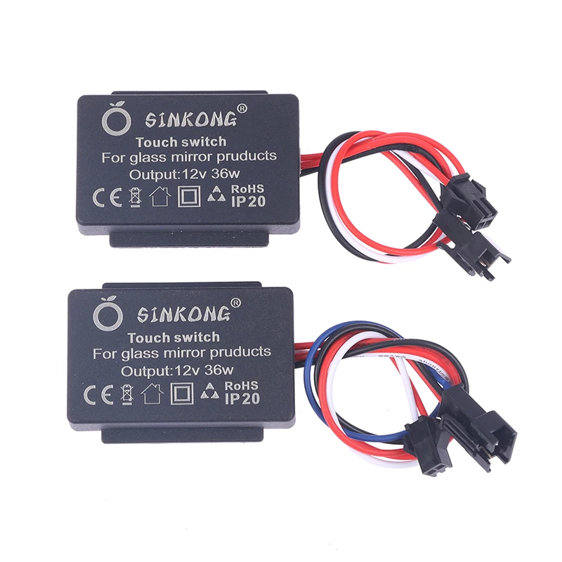 

Two-color/Monochrome Buckle Type 3050 Smart Touching Sensor On/Off Switch for Bathroom Mirror LED Lamp Home Bathroom Accessory