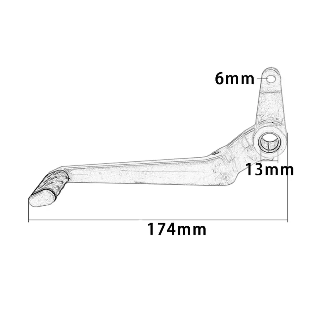 1 шт. полезный алюминиевый 6 85-дюймовый задний тормозной рычаг мотоцикла