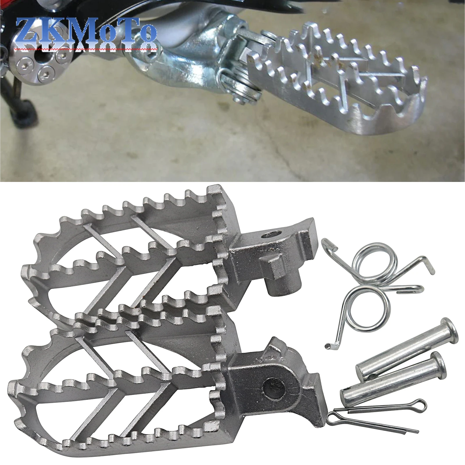 

Stainless Steel Footpegs Foot Rest Pegs For TW200 PW50 PW80 Pit Dirt Motor Bike Motorcycle