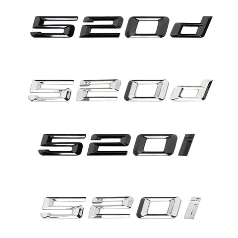 BMW 5 серии наклейка с буквами на багажник 520d 523d 525d 528d 530d 535d 538d 540d 545d эмблема логотипа для E39 E60 E61 F10 F11 G30 G31