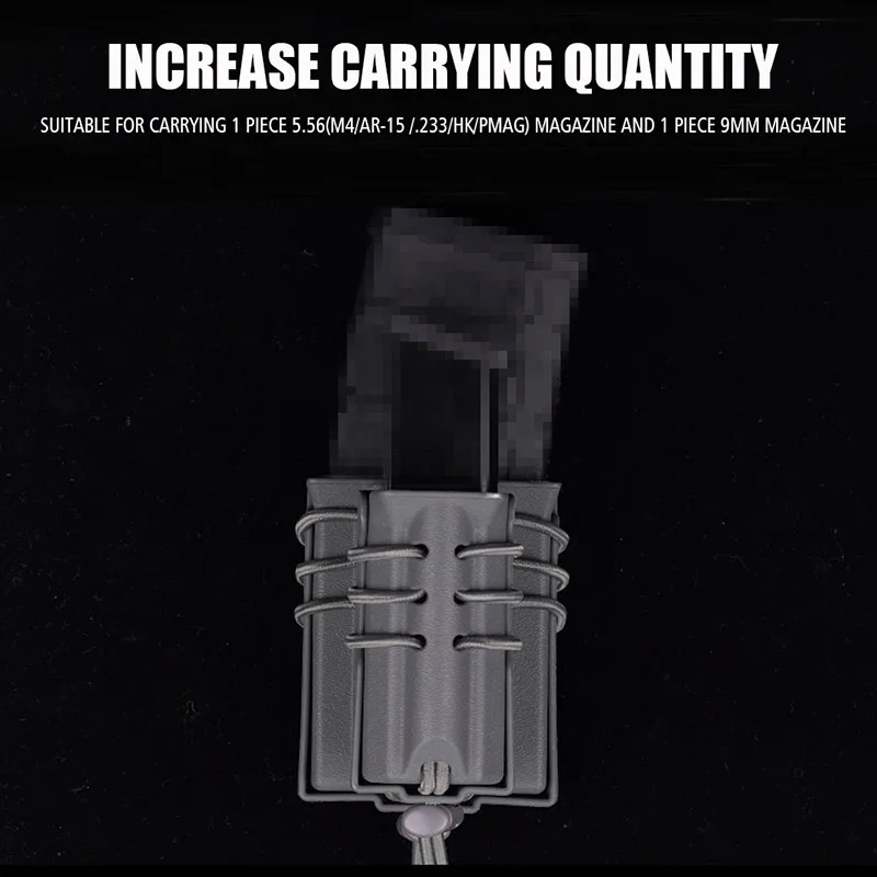 2 шт./компл. чехол для журналов Molle страйкбольной винтовки 5 56 M4 AR-15 с 9 мм Glock 357SIG 45CAP