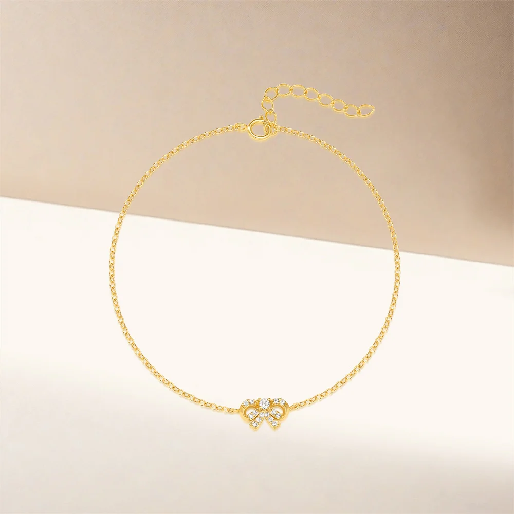 LENNIK Gold New S925 Silver Water Drop Bracelet Women Pear shaped Zircon Japanese Korean Light Luxury Cross border Jewel atacado