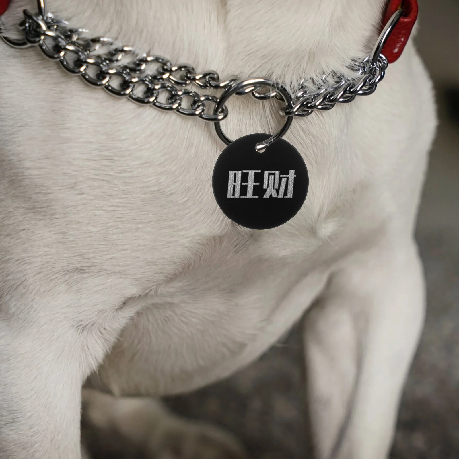 25 шт. бирка для домашних животных из алюминиевого сплава круглая пустая тяговая