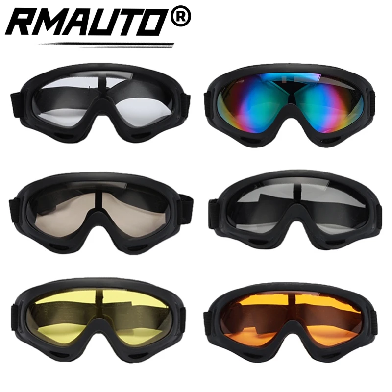 

RMAUTO Motorcycle Goggles Glasses Helmet Vintage Scooter Motocross Anti Glare Sunglasses Vespa Accessories Windproof Dustproof