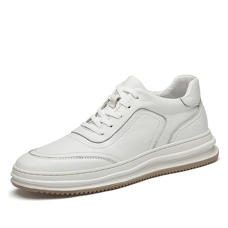 

Natural Leather Men Shoes Comfort Non-slip Casual Shoes Sneakers Autumn Lace Up Outdoor Walking Shoes