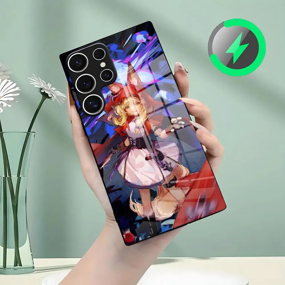 Фото Чехол для телефона Arknights Endfield Rossi для Samsung S26 S25 S24 S23 S22 S21 S20 Edge Ultra Plus FE, стеклянный чехол Magsafe №3
