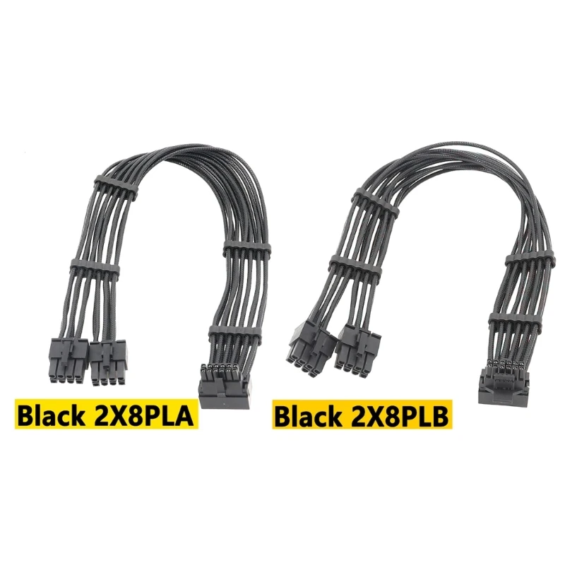 

Новый силовой кабель PCIE5.0 8PIN для GPU PCIE5.0 12vhpwr 16PIN(12 + 4) изогнутый прямой для кабеля видеокарты