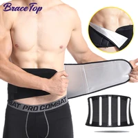 bracetop sports waist trainer trimmer belt body shaper waist belt sweat premium waist corset for back support pain relief brace