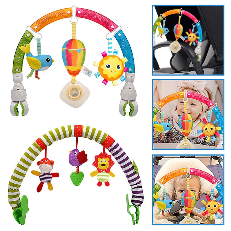 

Baby Stroller Toys Cute Animal Musical Crib Mobile Rotation Rattles Cartoon Comfort Toy for Newborn Infant Boys Girls Toddles
