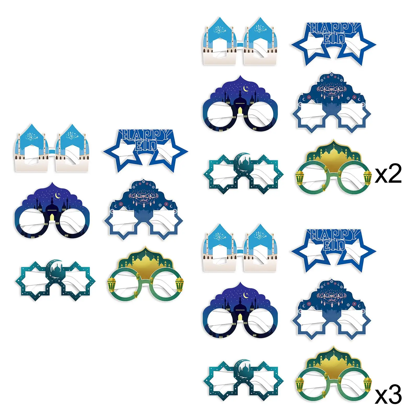 

ИД Мубарак очки фото реквизит украшения для ИД Мубарак подарки для детей