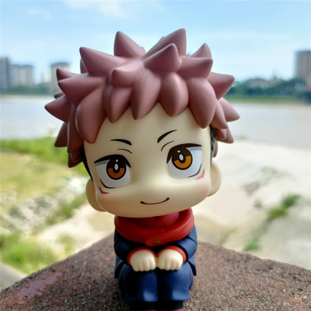 

10cm Anime Figure Toys Jujutsu Kaisen Cute Q Version Gojo Satoru Action Figure Itadori Yuji Fushiguro Megumi PVC Model Toys