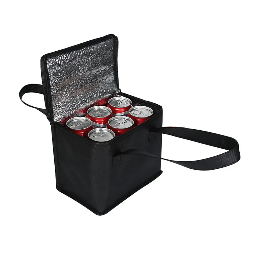 

Pack Lunch Cooler Container Bag Cloth Food Eco-friendly Insulated Non-woven Can Lunch Portable Bag Food Thermal Storage Packing