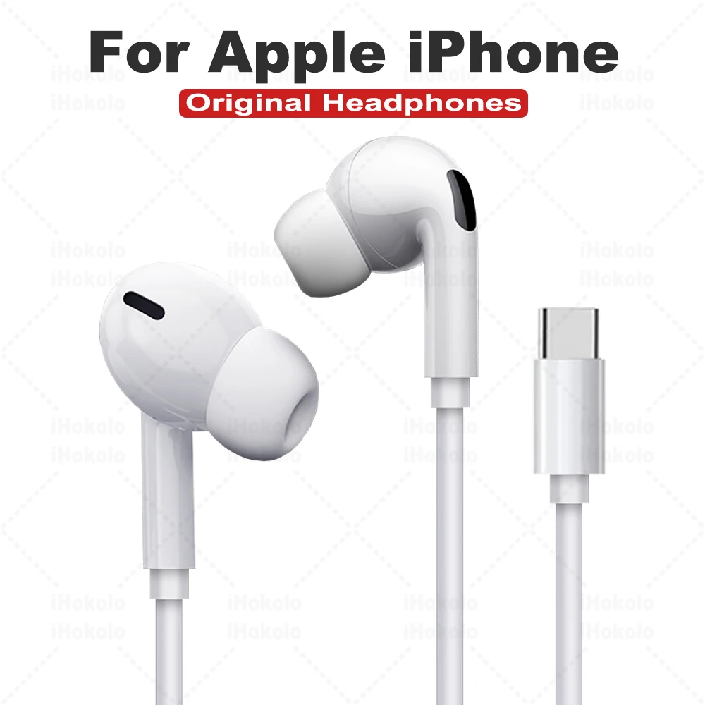 Auricolari cablati originali per iPhone 17 16 15 Pro Max Auricolari in-ear 14 13 12 Cuffie per Samsung Xiaomi Cuffie Accessori