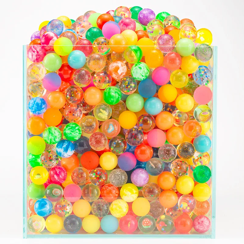 

50 balls floating rubber solid bouncing ball amusement park gashapon claw candy machine mini kids toys reward small gift