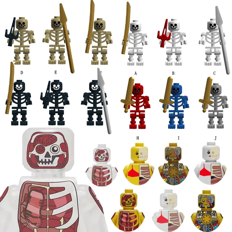 

Мини-змея Монстр скелет кости Легион фигурки строительные блоки военное оружие рыцарь аксессуары строительные игрушки