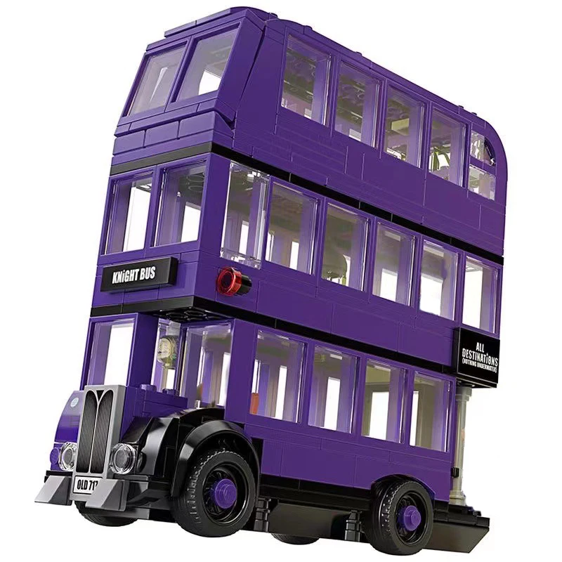 

Double-deck Bus Building Block Magical Knights Book Brick Toys for Kids Children Gift