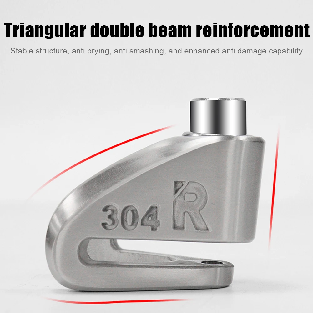 

Замок дискового тормоза из нержавеющей стали, замок на колесо с ключами, защитные аксессуары для горного велосипеда, мотоцикла, скутера