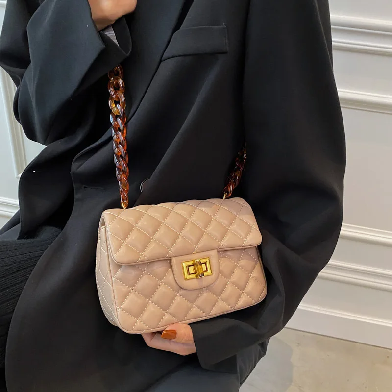 

Летняя современная модная сумка через плечо из искусственной кожи на цепочке и кошельки однотонные сумки через плечо горячая распродажа Ро...