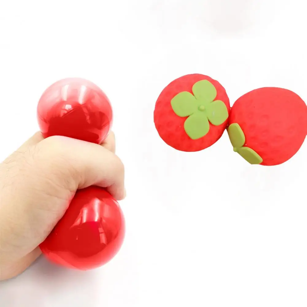 

Cute Vent Ball Toy Flexible Anti-stress Toy Soft TPR Squeezing Fruit Vent Ball Decompression Toy Relieve Boredom