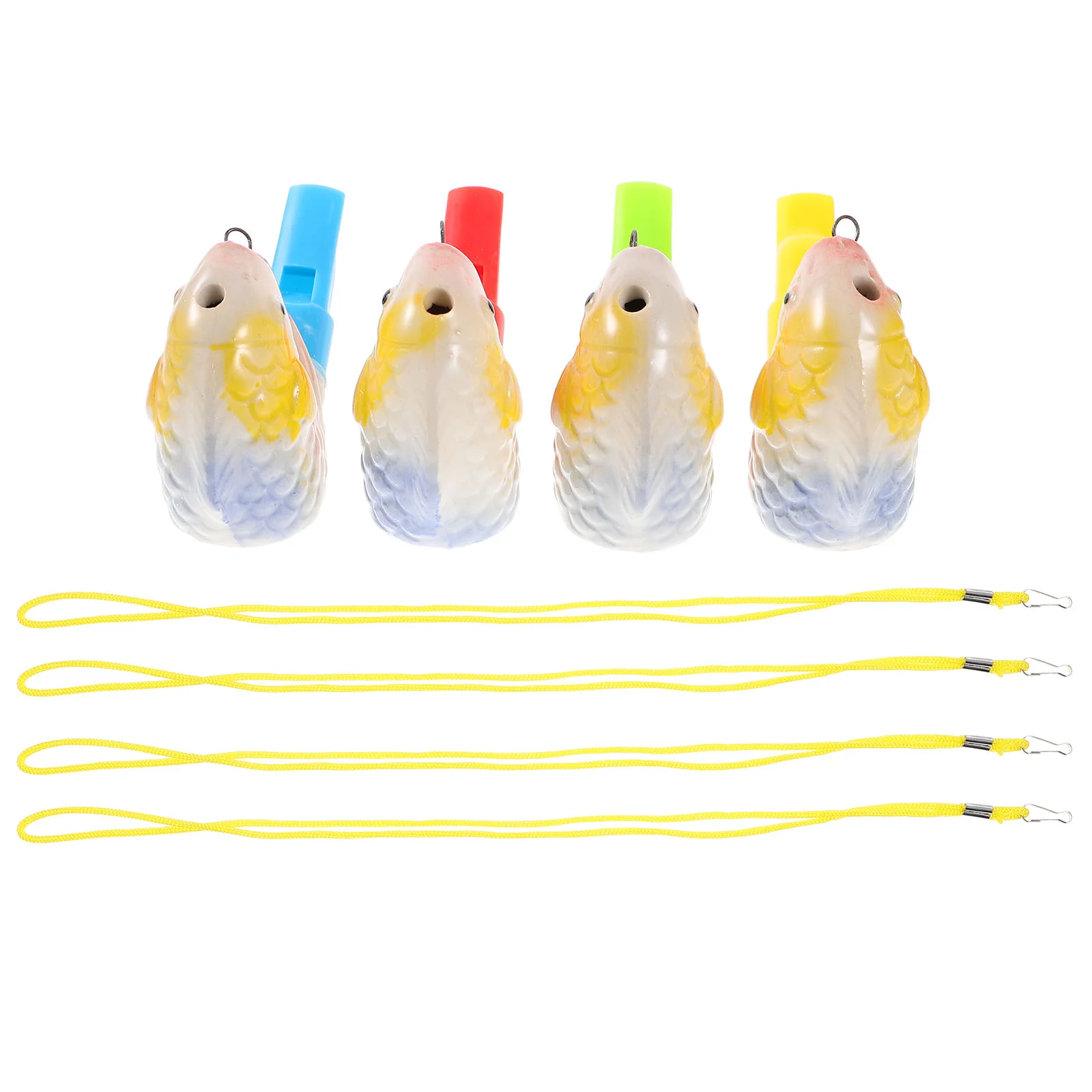 

10 Pcs Animal Whistle Party Toys Kids Small Musical Instrument Slide Underglaze Multicolored Porcelain Whistles Child