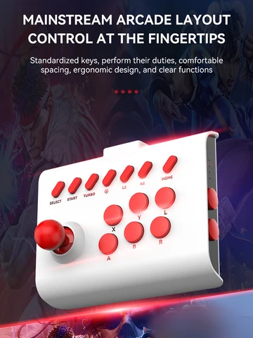 PXN-0082 игровой джойстик Ретро аркадная консоль Rocker беспроводной Bluetooth проводной 2,4G контроллер для Nintendo Switch PS4 PS3 PC