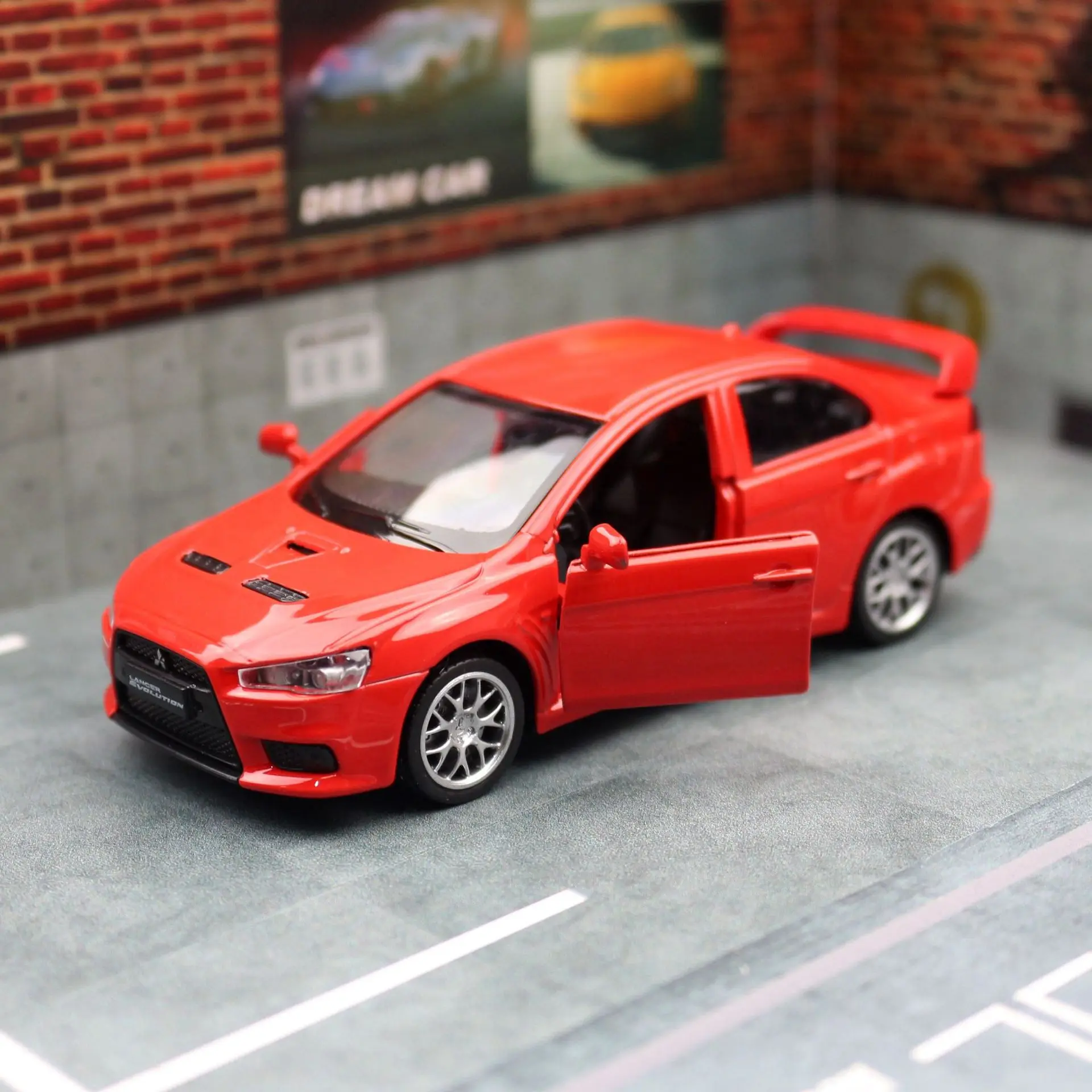 1:41 Mitsubishis JDM Lancer Evolution X литой автомобиль и игрушечные автомобили модель