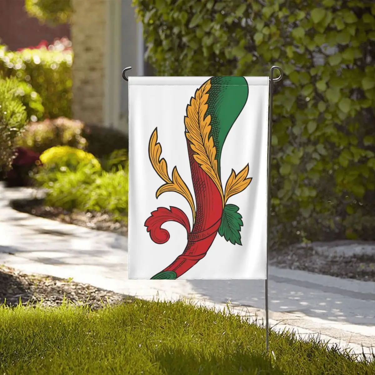 Брискола-бастоны (клубы)-итальянские карты для сада украшение флаг двусторонние