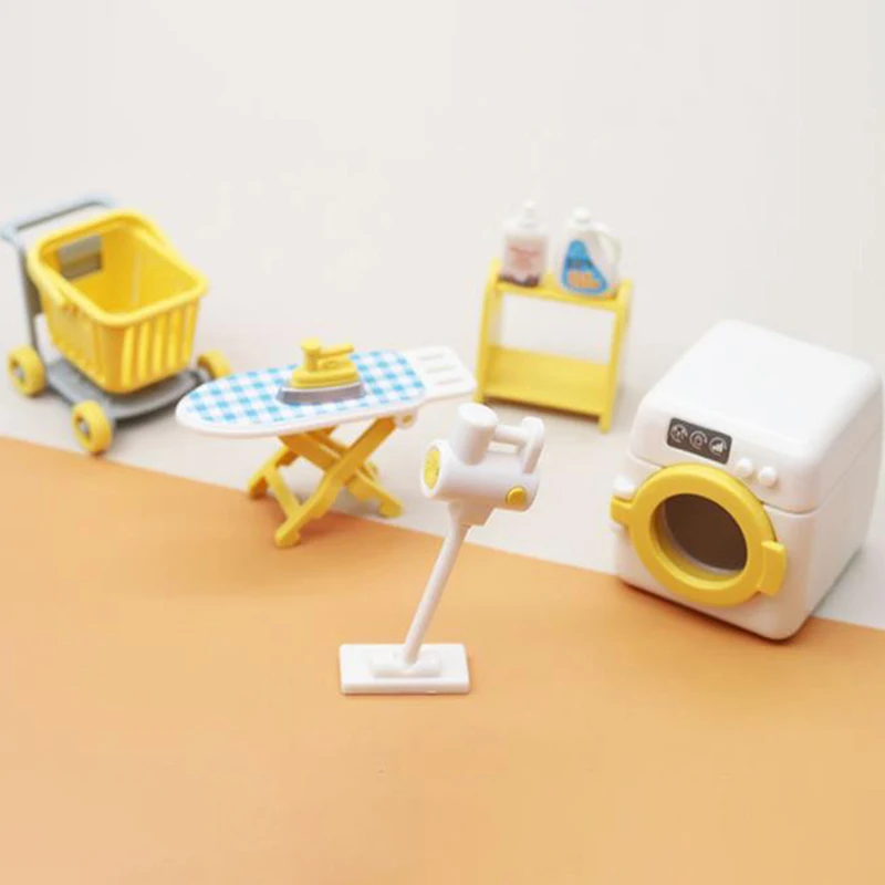 

Mini Household Appliances Laundryroom Toys Children Pretend Play Washing Machine Vacuum Cleaner Toy Girls Boys