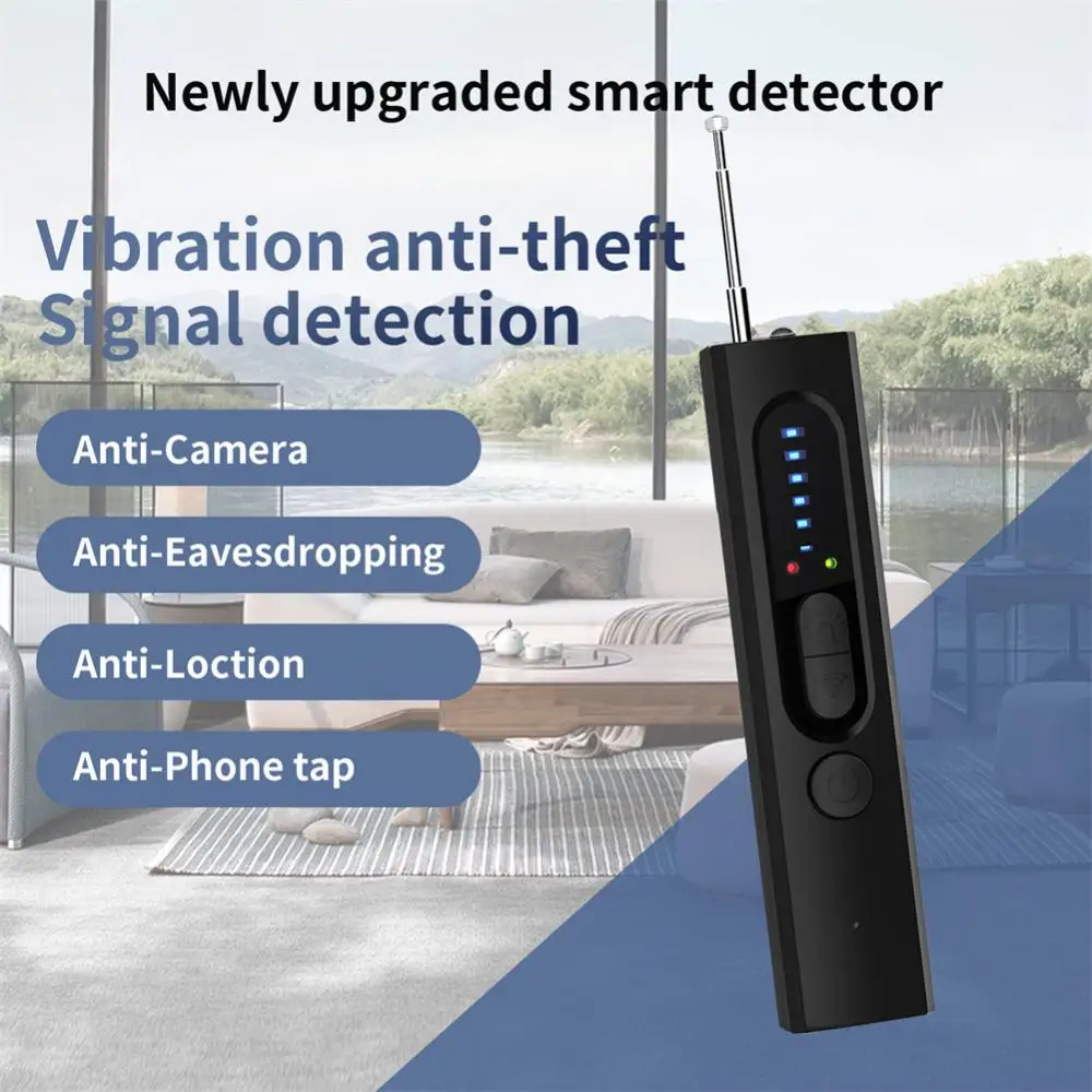 

New Detector Multi-function Anti Mini Bug Audio Camera GSM Finder GPS Signal Lens RF Locator Tracker Detect Wireless Camera