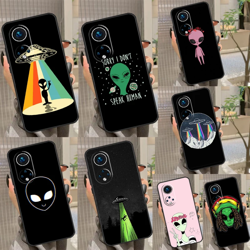 Чехол с мультяшным космическим инопланетянином НЛО для Honor Magic 5 Pro 10 50 70 90 Lite X7 X8 X9