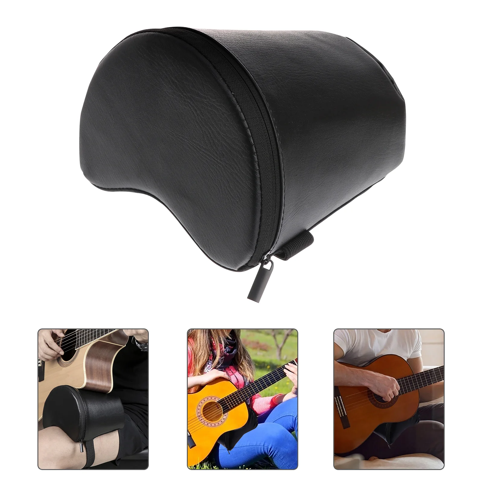 

Durable Classical Guitar Foot Rest Flamenco Guitar Footstools Antiskid Lightweight Elastic Band Pad Guitar Playing Leg Cushion