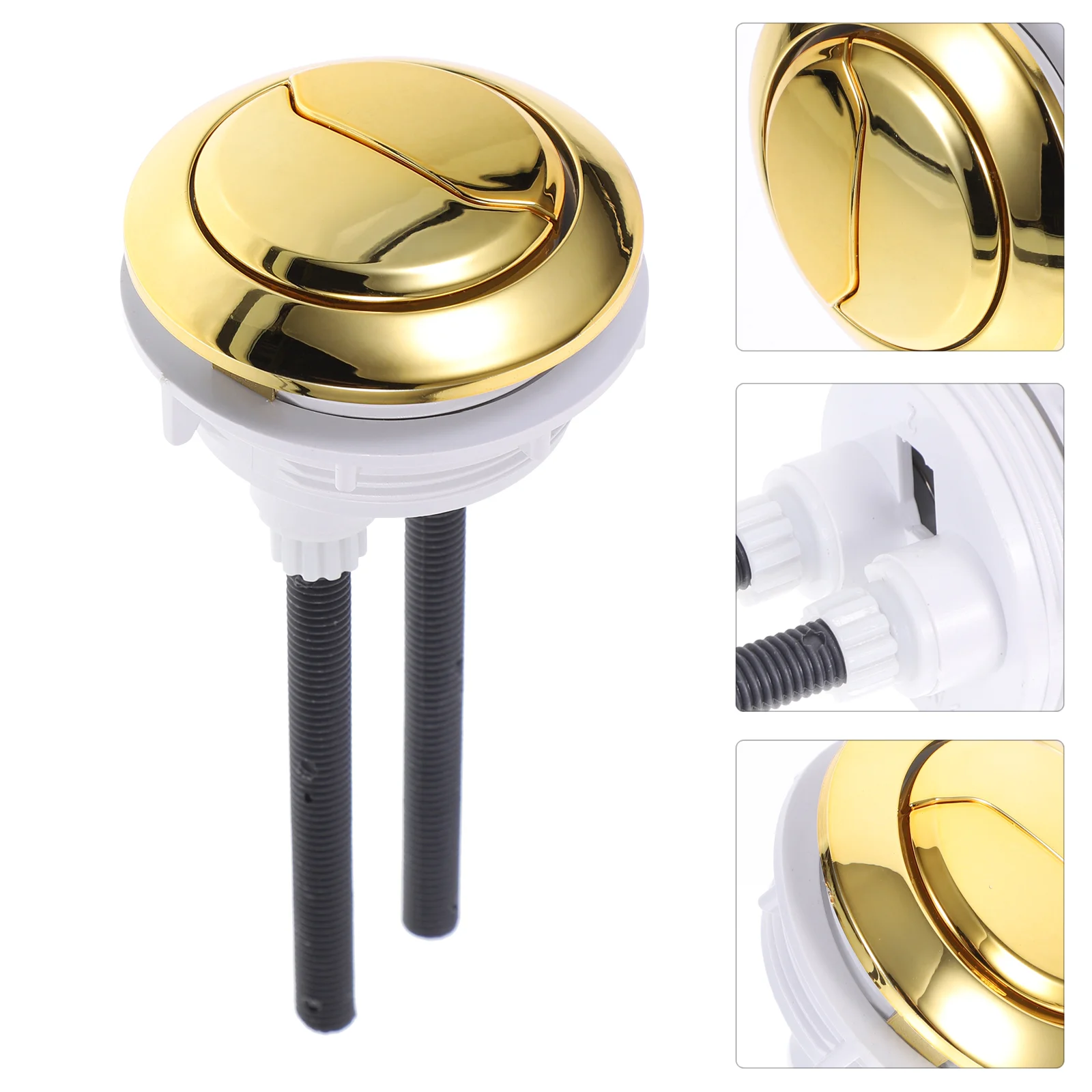 

Water Tank Button Plastic Toilet Flush Repair Push Handle Replacement Kit Flushing