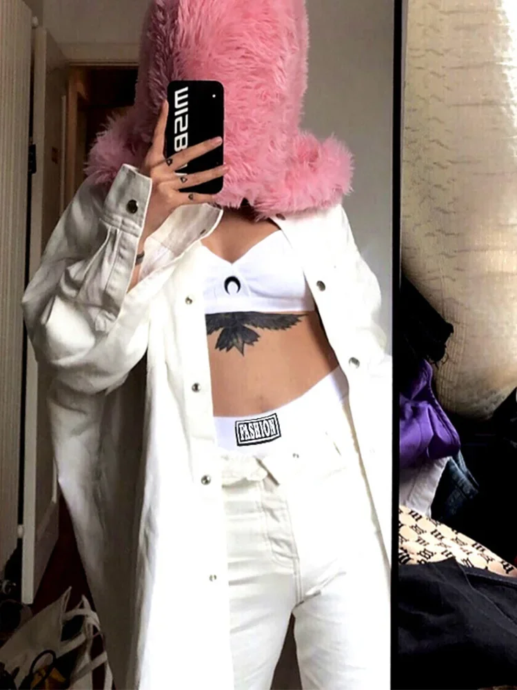 Женский комплект из 2 предметов короткий костюм с вышивкой полумесяца без