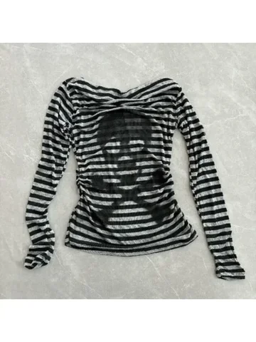 Neploe Япония Femme Хлопковая футболка с длинным рукавом