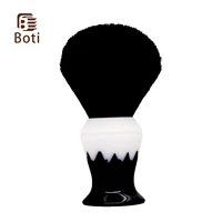 boti brush pure black synthetic hair knot and black waterfall resin handle handmade shaving brush mens beard