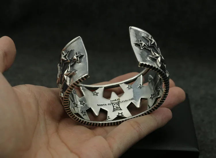 Браслет со звездой из стерлингового серебра европейский и американский мужской