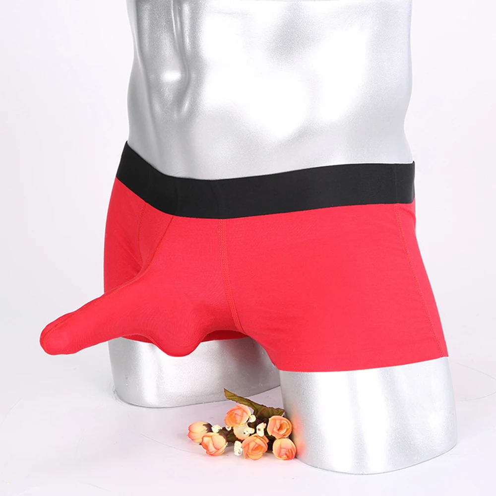 

Mens Modal Boxer Briefs Seamless Underwear Elephant Nose Pouch Underpants Man Soft Comfortable Panties Male Sexy Underwear